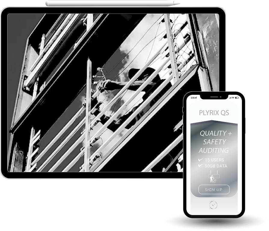 Plyrix QS on laptop and mobile