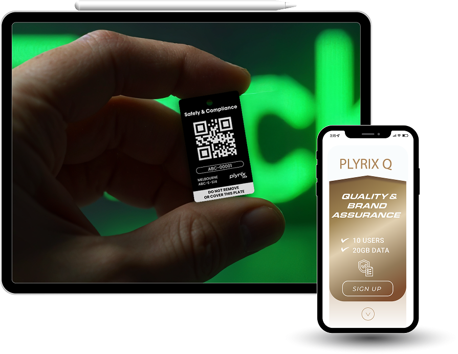Plyrix Q on laptop and mobile